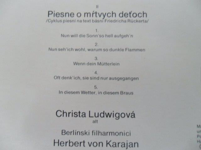 2 LP DESKY - GUSTAV MAHLER