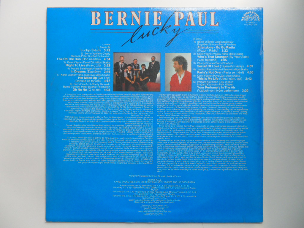 LP DESKA / BERNIE PAUL - LUCKY