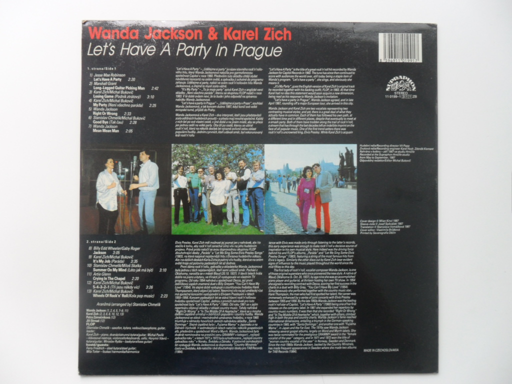 LP DESKA / WANDA JACKSON & KAREL ZICH - LET'S HAVE A PARTY IN PRAGUE