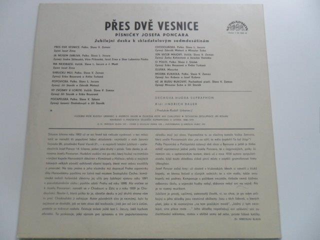 LP DESKA - JOSEF PONCAR / PŘES DVĚ VESNICE