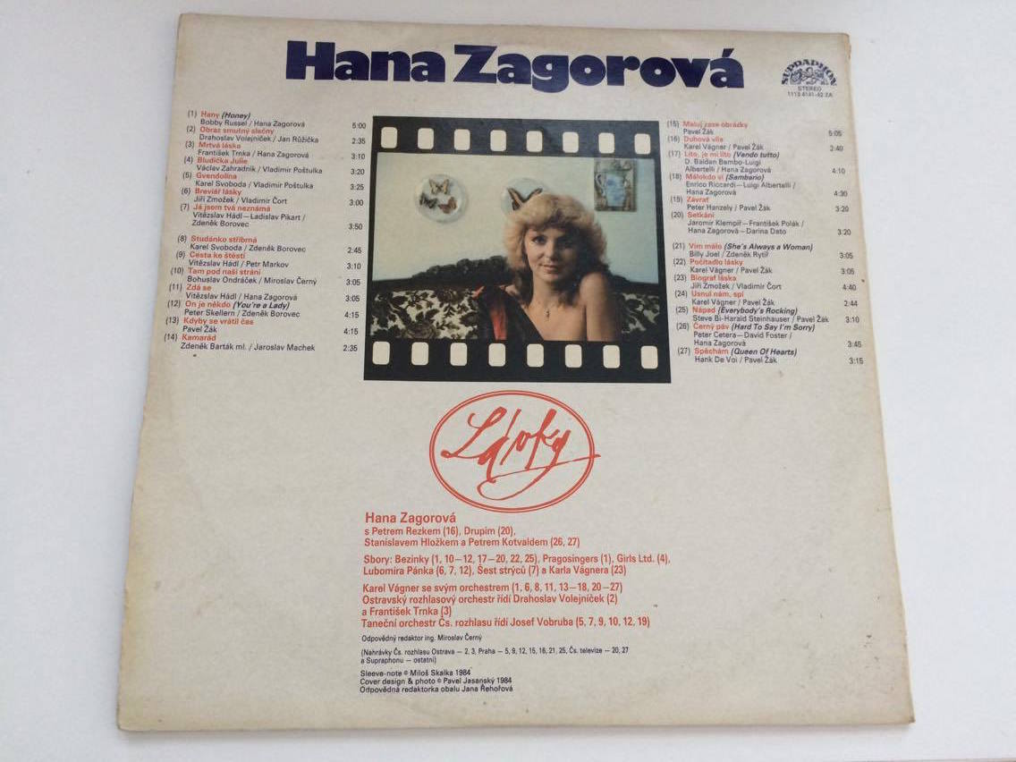 2 LP HANA ZAGOROVÁ : LÁVKY