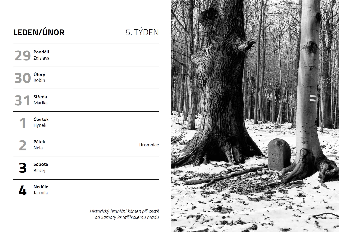 Stolní kalendář : Chřiby 2024