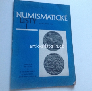 NUMISMATICKÉ LISTY 1