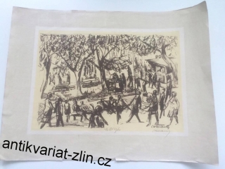 GRAFICKÝ LIST S MOTIVEM VÝSTAVIŠTĚ