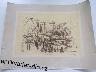 GRAFICKÝ LIST S MOTIVEM VÝSTAVIŠTĚ