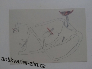 BORIS JIRKŮ - MASOVÁ KULTURA (AKRYL A GRAFIT 1994)