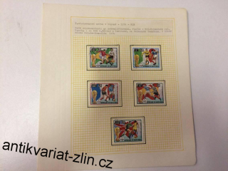 X. MISTROVSTVÍ SVĚTA V KOPANÉ 1974 - NSR ZNÁMKOVÝ ARCH