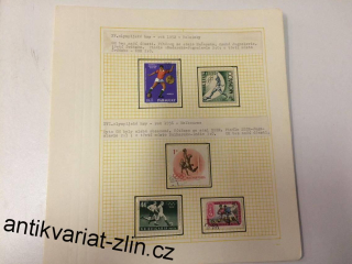 XV. OLYMPIJSKÉ HRY 1952 - HELSINKY ZNÁMKOVÝ ARCH