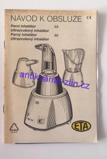 Návod k obsluze Parní inhalátor
