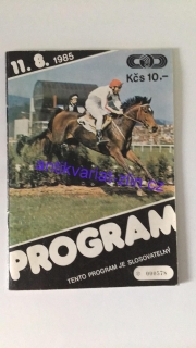 Program 11.8.1985 Dostihy