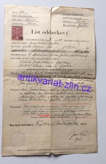 List oddavkový
