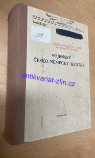 VOJENSKÝ ČESKO - NĚMECKÝ SLOVNÍK