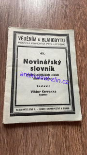 VIKTOR ČERVENKA - NOVINÁŘSKÝ SLOVNÍK