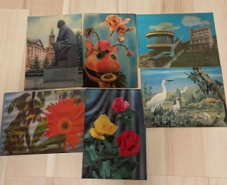 STARÉ 3 D POHLEDNICE