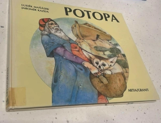 LUDĚK MAŇÁSEK : Potopa 3D POP UP BOOK. PROSTOROVÁ KNIHA - LEPORELO,
