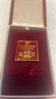 ZA VĚRNOST PODNIKU BARUM RUDÝ ŘIJEN