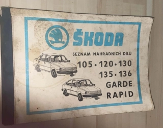 ŠKODA : SEZNAM NÁHRADNÍCH DÍLŮ